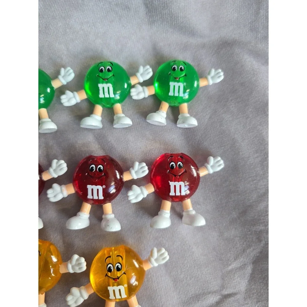 M&M's Happy Lights Christmas Lot Of 13 Replacement String Light Bulb Covers VTG